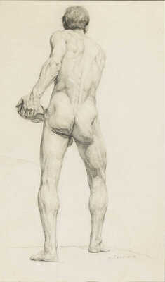 Григорьев Николай Михайлович. Обнаженный натурщик. Академическая постановка